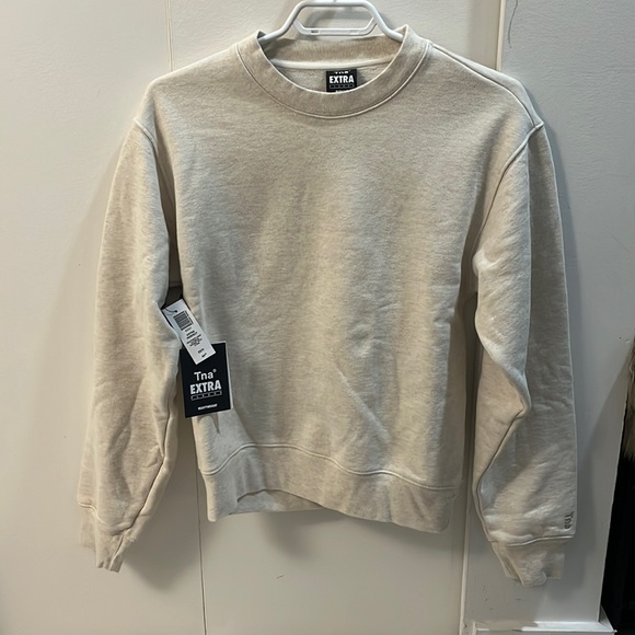 TNA Sweaters - TNA Extra Perfect Fleece Crewneck XS